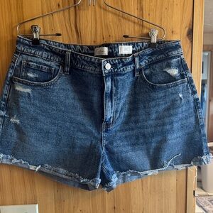KanCan Distressed Blue Jean Shorts